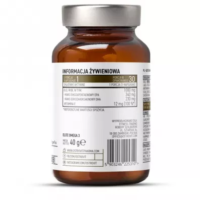OstroVit Pharma Elite Omega 3 - suplement diety 30 kaps.