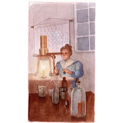 �ladami Marii Sk�odowskiej-Curie Rebel