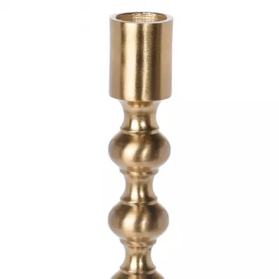 H&S Decoration wiecznik w stylu glamour 16 cm zoty