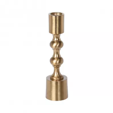 H&S Decoration wiecznik w stylu glamour 16 cm zoty