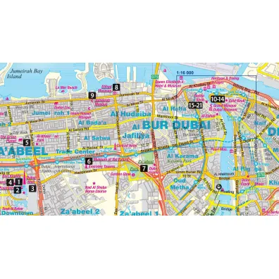 comfort!map&guide XL Dubaj, Abu Zabi 2w1 1:1 550 000