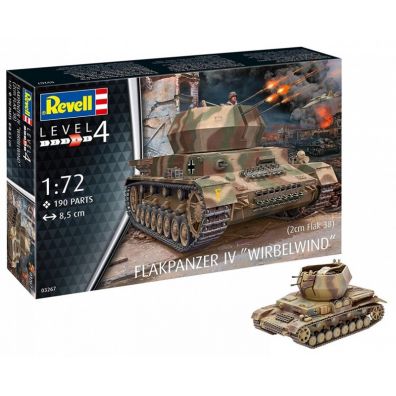 Pojazd do sklejania 1:72 03267 Flakpanzer IV "Wirbelwind" Revell