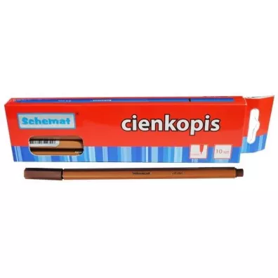 Schemat Cienkopis brzowy 0.4mm