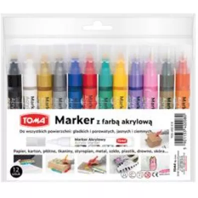 Toma Marker akrylowy 12 szt.