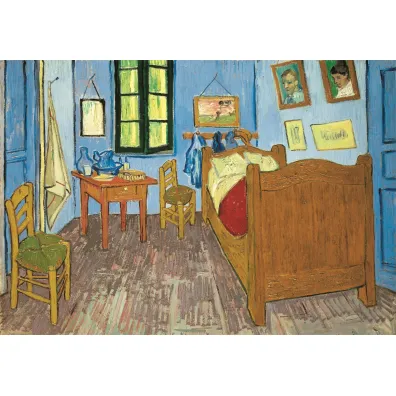 Puzzle 1000 el. Museum Van Gogh: Bedroom In Arles Clementoni