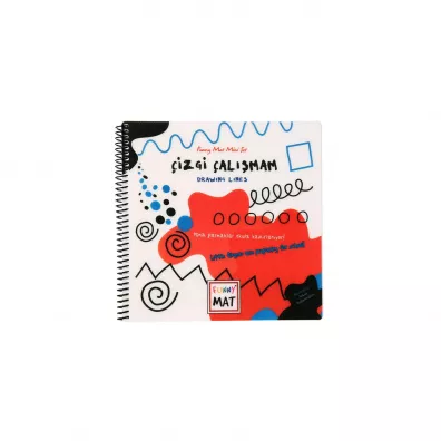 Strigo Funny Mat White - Mini Set Ksieczka do kolorowania Drawing Lines 23x23cm