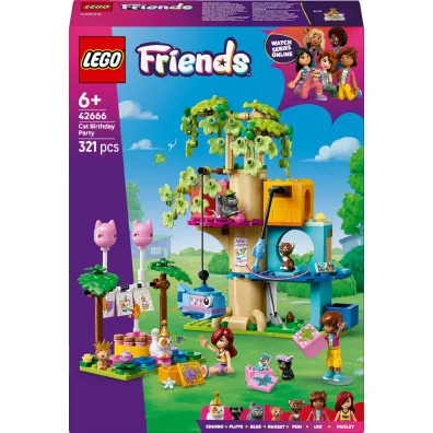 LEGO Friends Kocie przyj�cie urodzinowe i domek na drzewie 42666