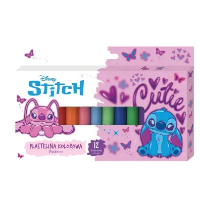 Plastelina Stitch Pink 12 kolor�w