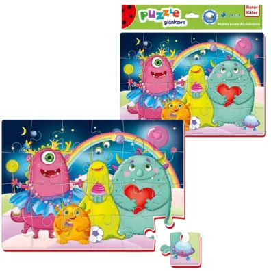 Puzzle piankowe 24 el. �mieszne zdj�cia Roter Kafer