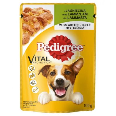 Pedigree Vital Protection Karma pełnoporcjowa dla psów z jagnięciną w galaretce 100 g