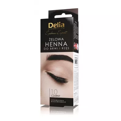 Delia Eyebrow Expert �elowa henna do brwi i rz�s 1.0 Czer� 15 ml