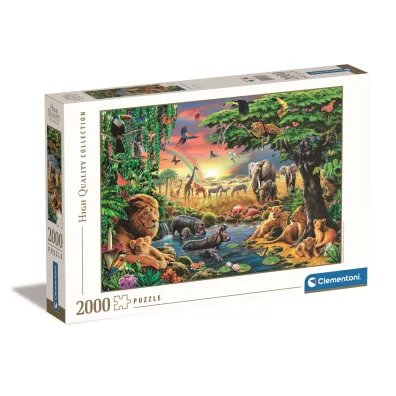 Puzzle 2000 el. HQ The African Gathering Clementoni