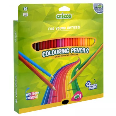 Cricco Kredki tr�jk�tne z temper�wk� 60 szt.