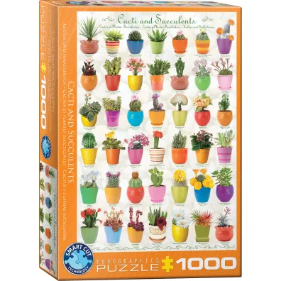 Puzzle 1000 el. Cacti & Succulents Eurographics