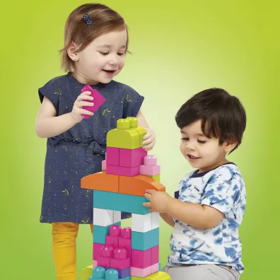 Mega Bloks. Torba r�owa 60 el.