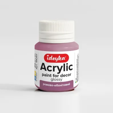 Ideyka Farba akrylowa R�owy i ebonitowy 20ml