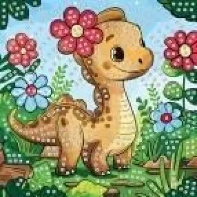 Mozaika piankowa Dino 25x25 cm FUN&JOY Titanum