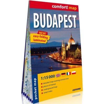 Comfort! map Budapest pocket 1:15 000
