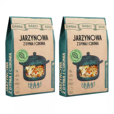 Dania Babci Zosi Zupa jarzynowa z dyni Zestaw 2 x 75 g