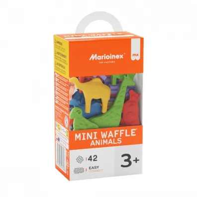 Puzzle Mini Waffle 42 el. Zwierz�ta Marioinex