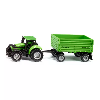 Traktor Deutz-fahr z przyczep� 2-osiow� fortuna Siku S1606