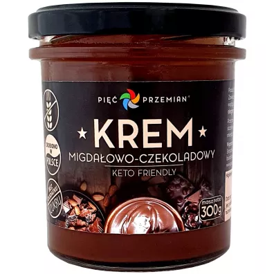 Pi Przemian Krem migdaowo - czekoladowy bez dodatku cukrw bezglutenowy keto 300 g