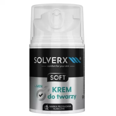 Solverx Soft krem do twarzy dla m�czyzn 50 ml