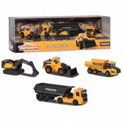 Majorette Zestaw Volvo Construction 4 sztuki