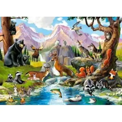 Puzzle 70 el. Zwierz�ta le�ne Castorland