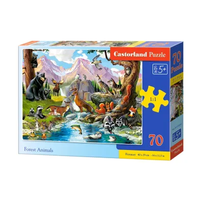 Puzzle 70 el. Zwierz�ta le�ne Castorland
