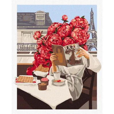 Ideyka Malowanie po numerach - Kwitn�cy Pary� 40x50cm