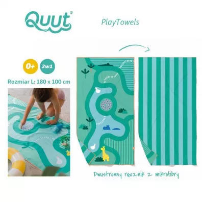 Quut Dwustronny rcznik plaowy PlayTowels L (180 x 100 cm) Safari