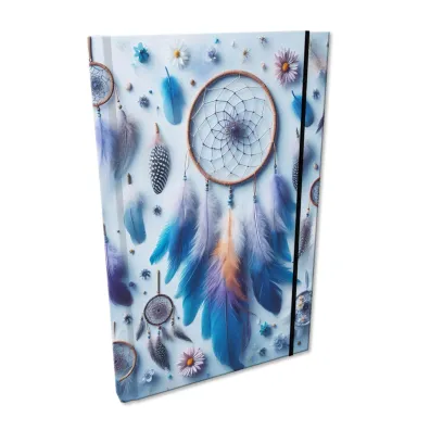 EV-Corp Notes A5 z gumk� Soft Touch �apacze Sn�w Blue kratka