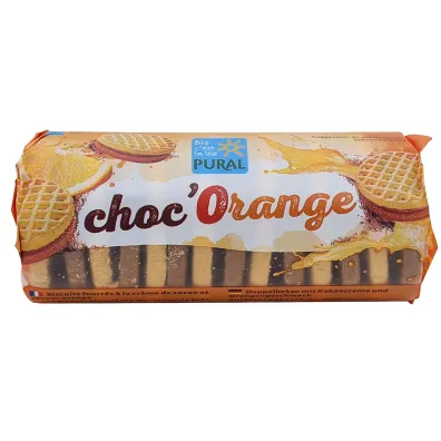 Pural Ciastka markizy mini z kremem kakao - pomara�cza 85 g Bio