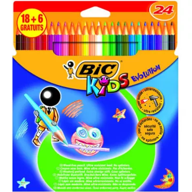 Bic Kredki o��wkowe Kids Evolution ECOlutions 24 szt.