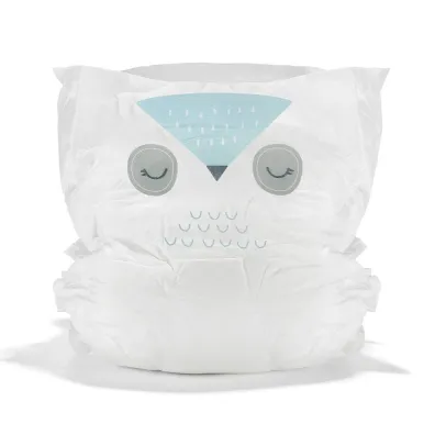 Kit and Kin Biodegradowalne pieluszki jednorazowe 1 mini (2-5 kg), Ship/Owl 38 szt.