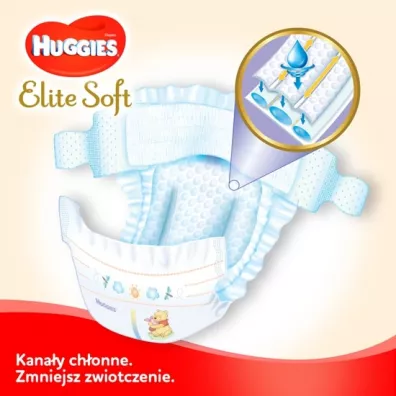Huggies Pieluchy Mega 5 (12-22 kg) Elite Soft 56 szt.