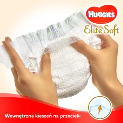 Huggies Pieluchy Mega 5 (12-22 kg) Elite Soft 56 szt.