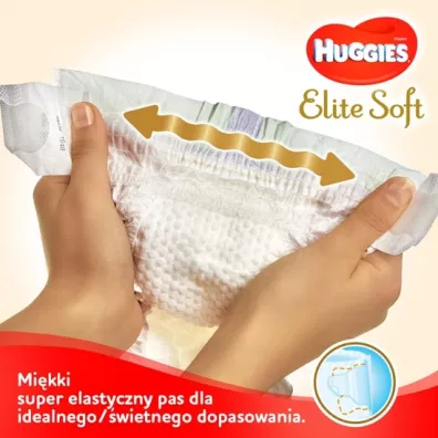 Huggies Pieluchy Mega 5 (12-22 kg) Elite Soft 56 szt.
