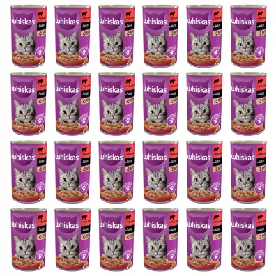 Whiskas Mokra karma dla kota z woowin w sosie puszka Zgrzewka 24 x 400 g