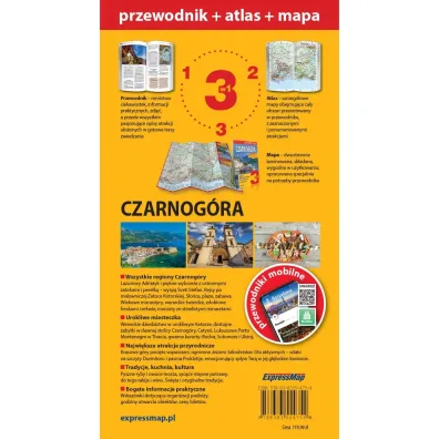 Czarnog�ra 3w1 przewodnik + atlas + mapa
