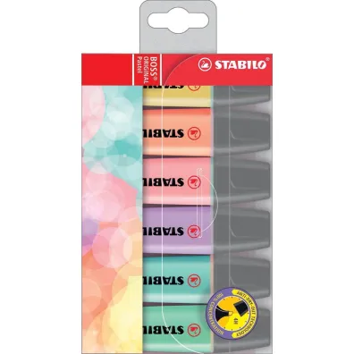 Stabilo Zakre�lacz Boss pastel etui 6 szt.