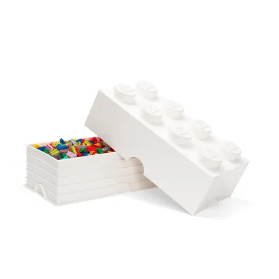 Pojemnik klocek LEGO Brick 8 Bia�y