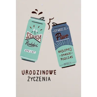 Karnet okazjonalny B6 z kopert� Urodziny M�czyzna PAN DRAGON HM200-3018