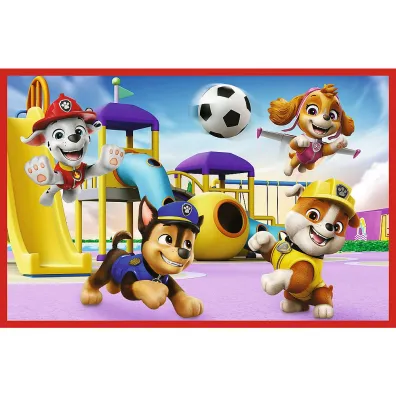 Puzzle 2x24 el. Psi dzie� zabaw Trefl