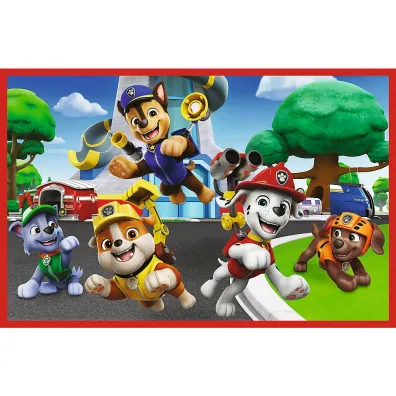 Puzzle 2x24 el. Psi dzie� zabaw Trefl