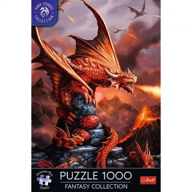 Puzzle 1000 el. Ognisty Smok Trefl