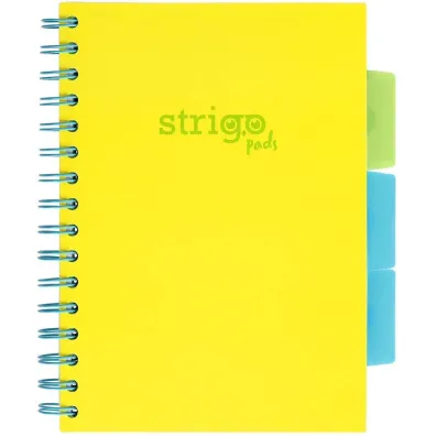 Strigo Ko�ozeszyt Pads A5 Neon ��ty linia 100 kartek