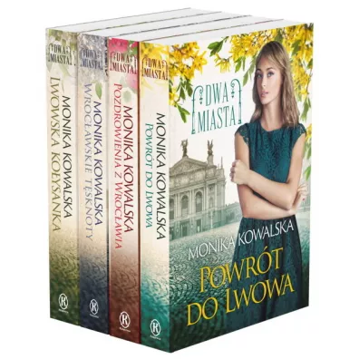 Pakiet Dwa miasta. Tomy 1-4 - Monika Kowalska