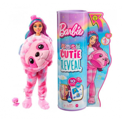 Barbie Cutie Reveal Lalka Leniwiec Seria 2 Kraina Fantazji HJL59 Mattel